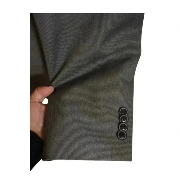 Ben Sherman Gray Striped Suit Jacket Size 42R - Picture 4 of 8